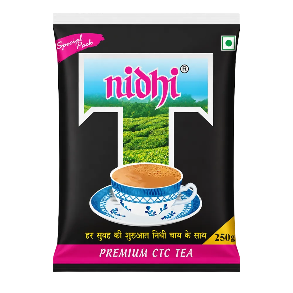 Nidhi Gold CTC Tea 250 g Zipper Pouch - Strong Assam Kadak Chai