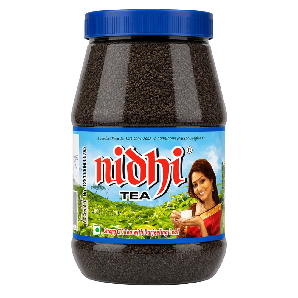 Nidhi Gold CTC Tea 500 g Jar - Strong Assam Kadak Chai