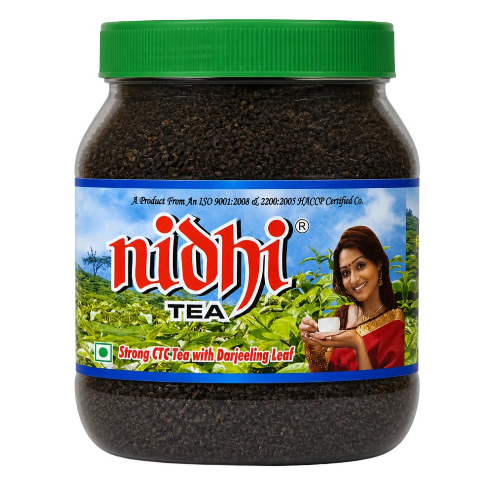 Nidhi Gold CTC Tea 250 g Jar - Strong Assam Kadak Chai