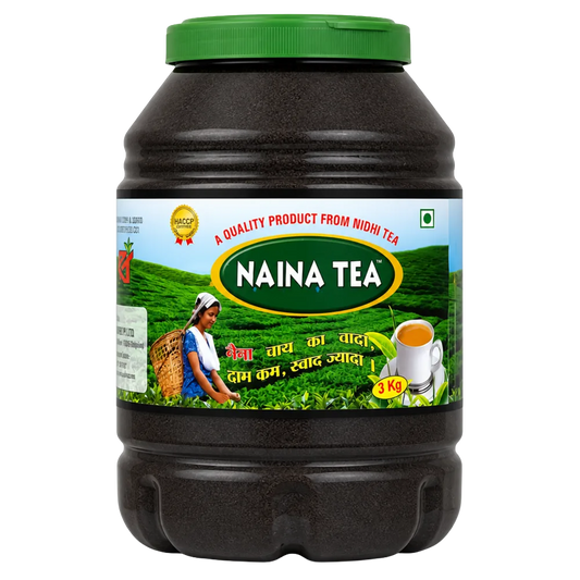 Naina Tea 3 kg Jar - Strong Daily Household Chai