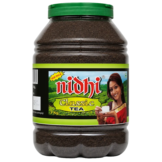 Nidhi Classic Tea 3 kg Jar - Brisk Assam Black Chai