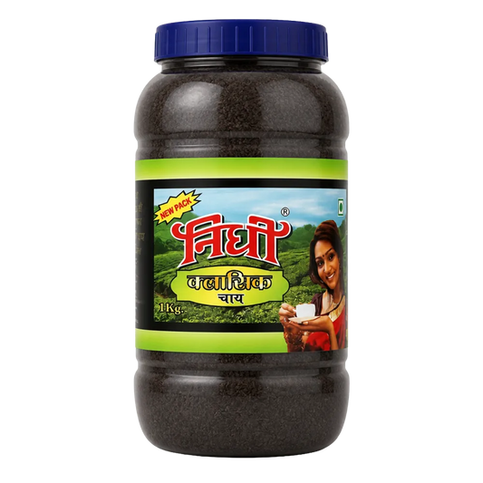 Nidhi Classic Tea 1 kg Jar - Brisk Assam Black Chai